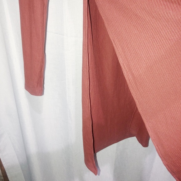 Splash Cardigan Duster Sweater Rust color Size Small - Picture 5 of 7